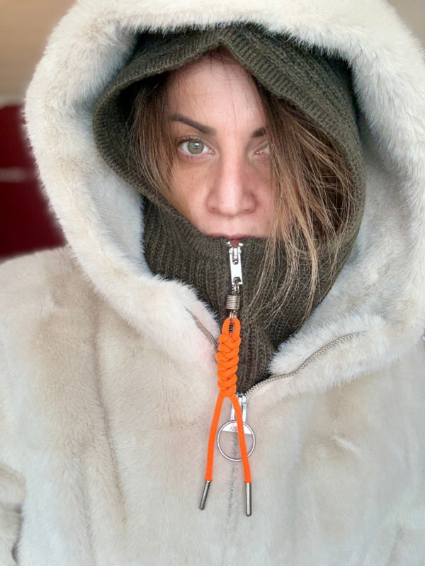 Cagoule avec fermeture éclair