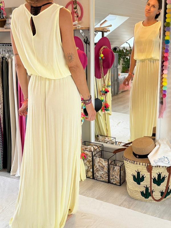 Ensemble jupe et top - jaune beurre