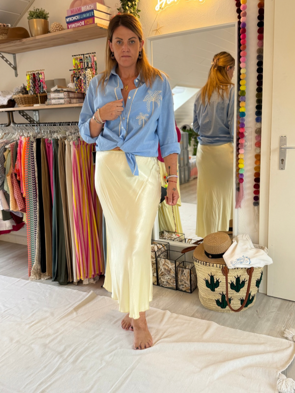 Jupe en Satin de Viscose