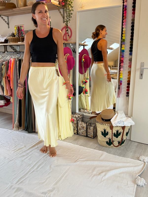 Jupe en Satin de Viscose