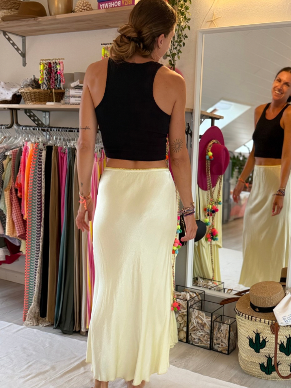 Jupe en Satin de Viscose