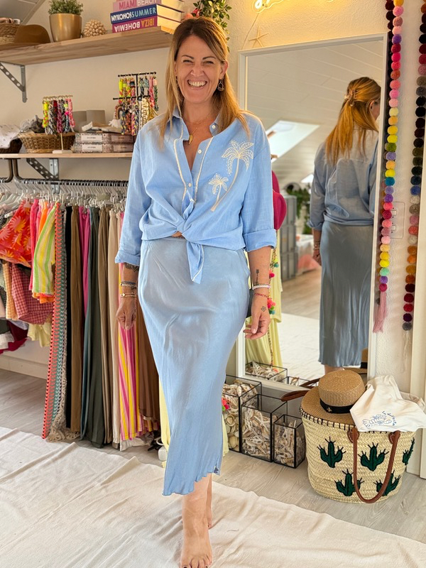 Jupe en Satin de Viscose