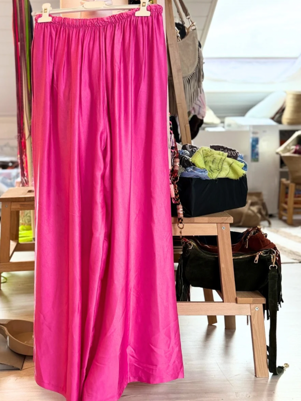Pantalon fluide - viscose et soie