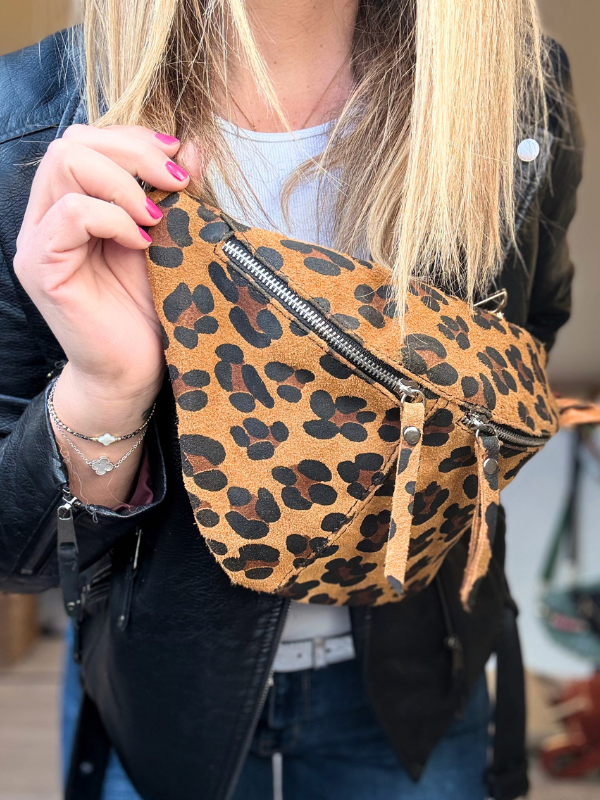 Banane en cuir taille XL