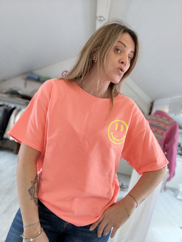 T-Shirt matière sweat fin