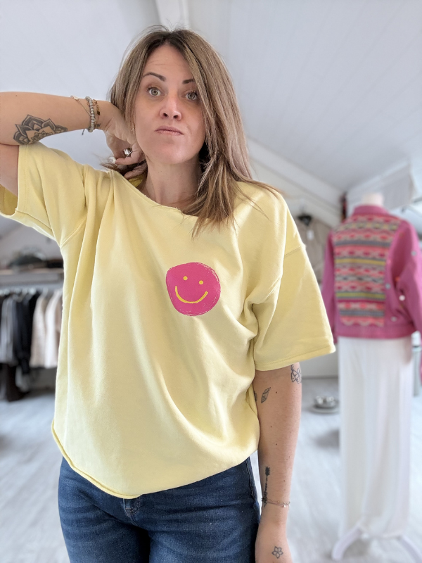 T-Shirt matière sweat fin