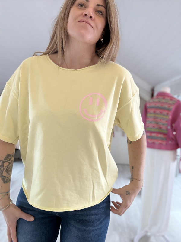 T-Shirt matière sweat fin
