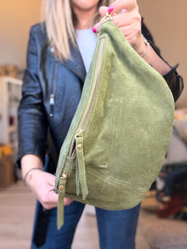 Banane en cuir taille XL