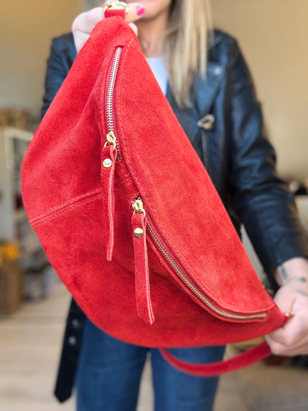 Banane en cuir taille XL