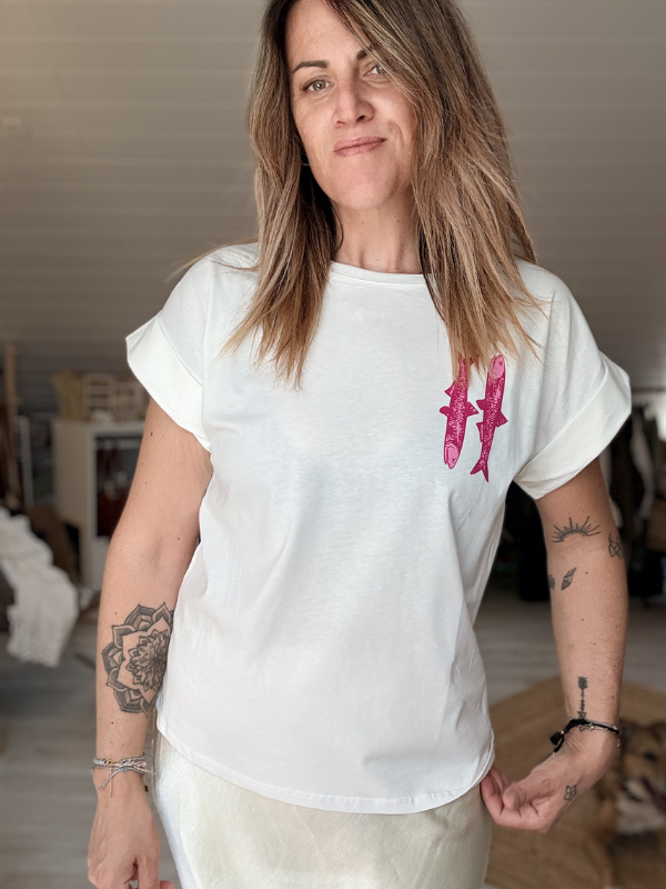 T-Shirt Blanc des Sardines encore