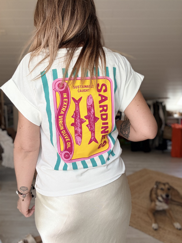 T-Shirt Blanc des Sardines encore