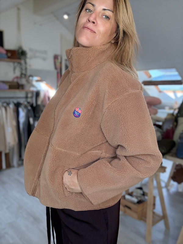 Veste Polaire courte - col haut - Moumoute