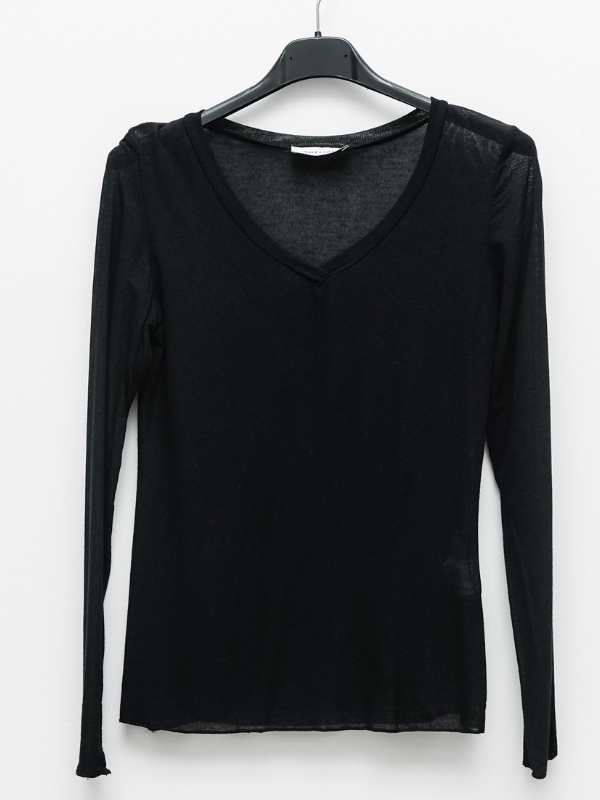 Top en cachemire col V