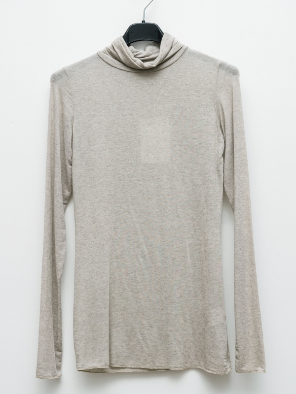 Top en cachemire col montant