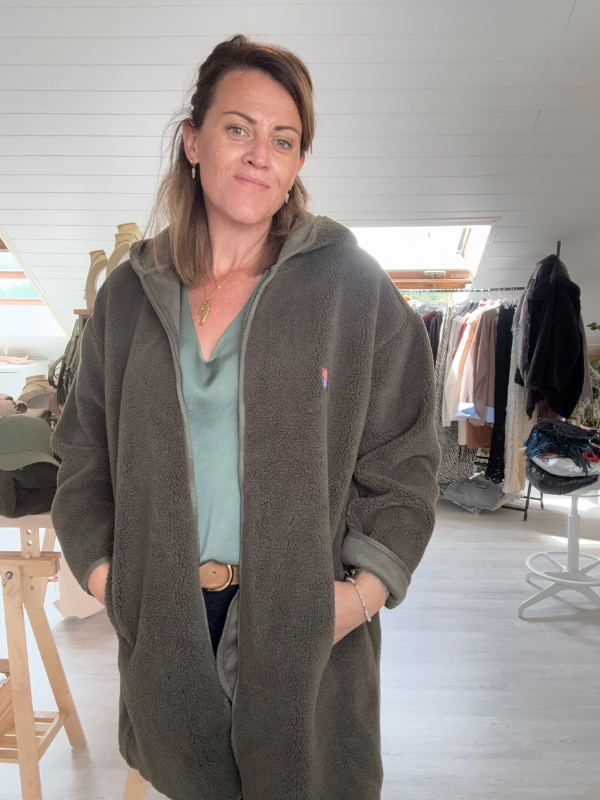 Veste Polaire longue - Capuche