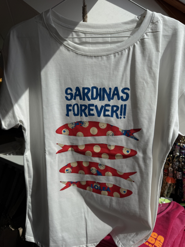 T-shirt blanc Sardinas forever