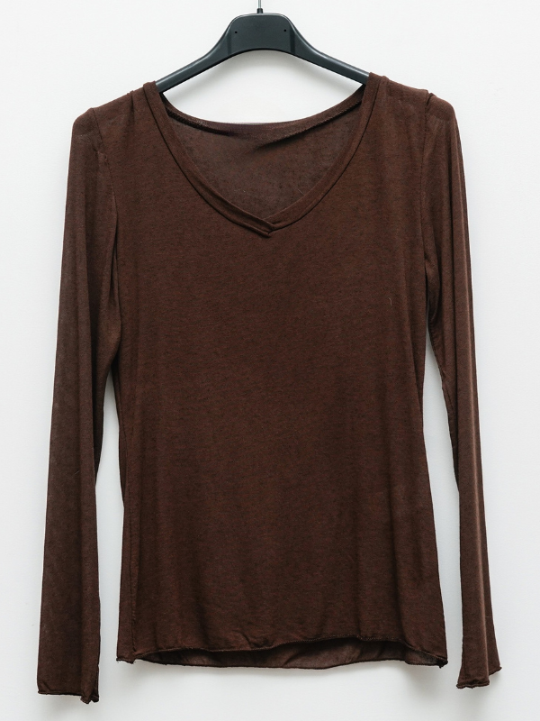 Top en cachemire col V