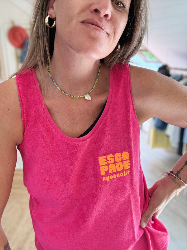 Top Eponge framboise- Collection CAPSULE