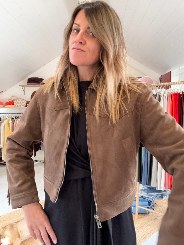 Veste en Suédine à franges