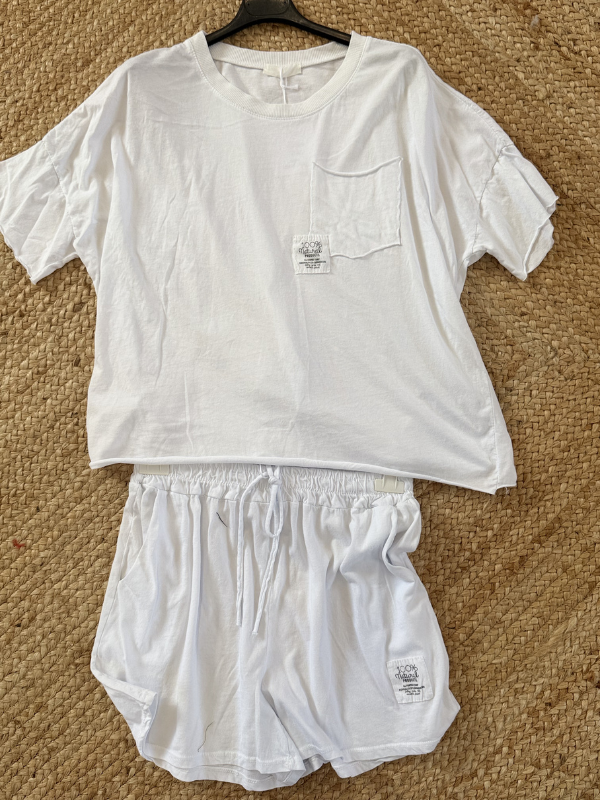Ensemble T-shirt et Short - 100% Coton