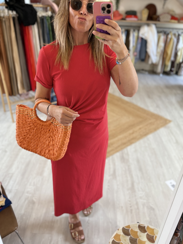 Robe longue &noeud de côté
