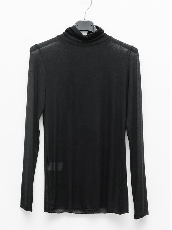 Top en cachemire col montant