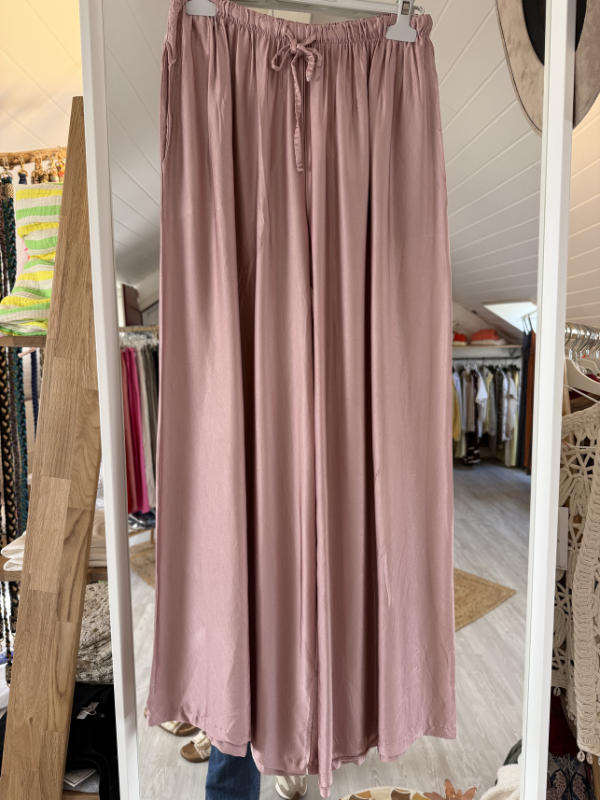 Pantalon fluide - viscose et soie
