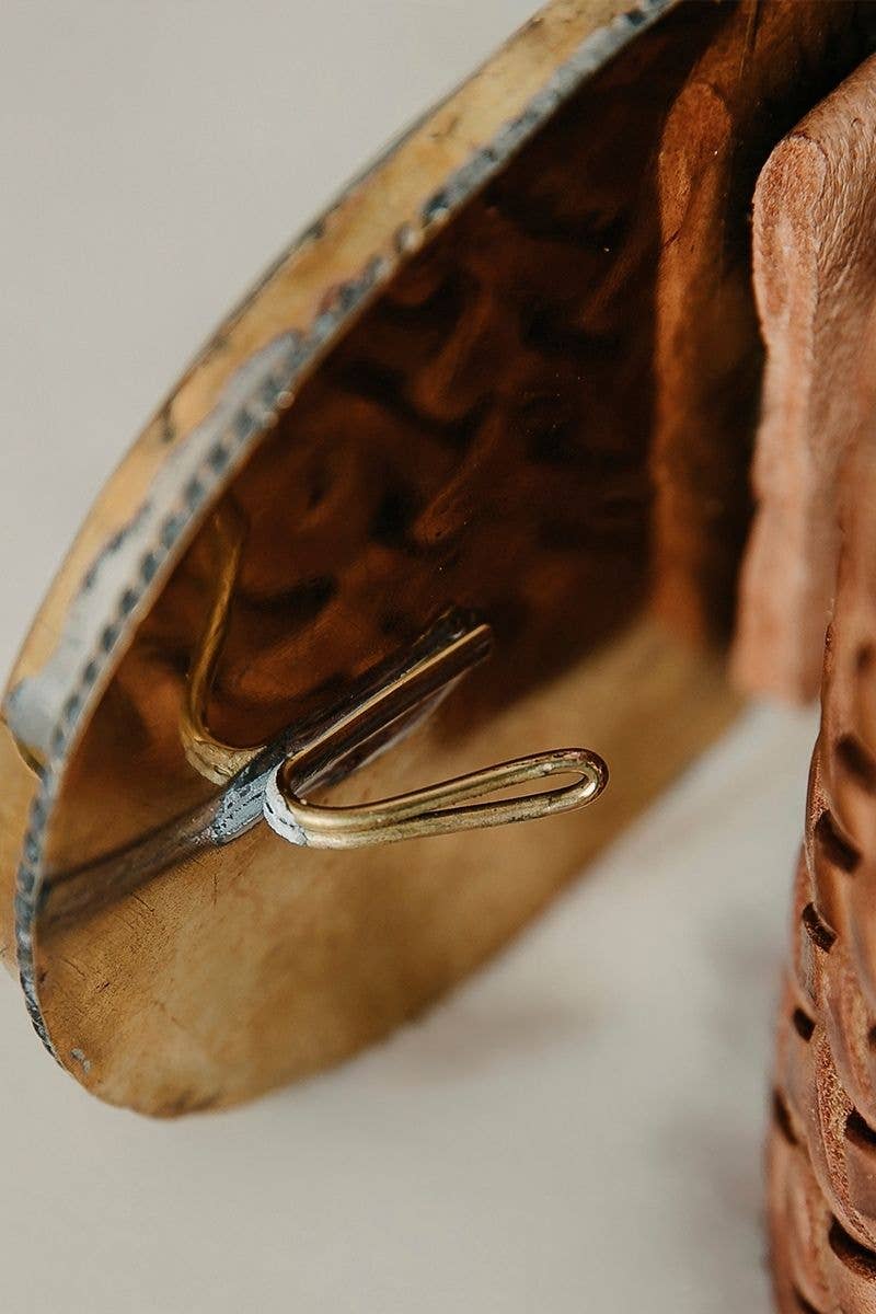 CEINTURE EN CUIR MARRON MERCURIO LARGE