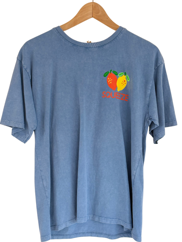 T-shirt squeeze me - bleu