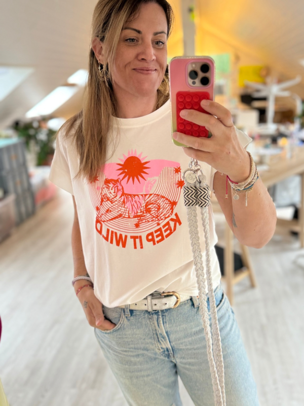 T-shirt blanc KEEP IT WILD