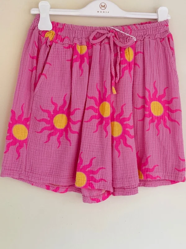 Short soleil rose - Gaz de Coton