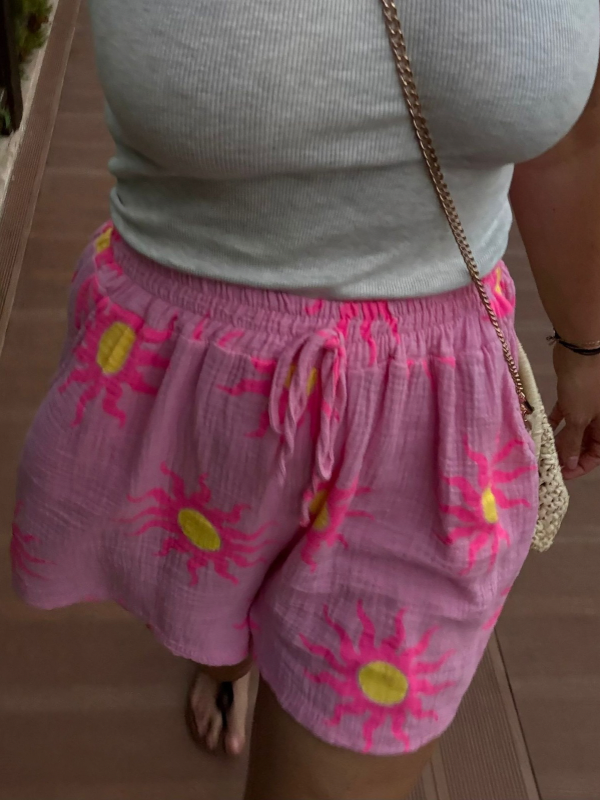 Short soleil rose - Gaz de Coton