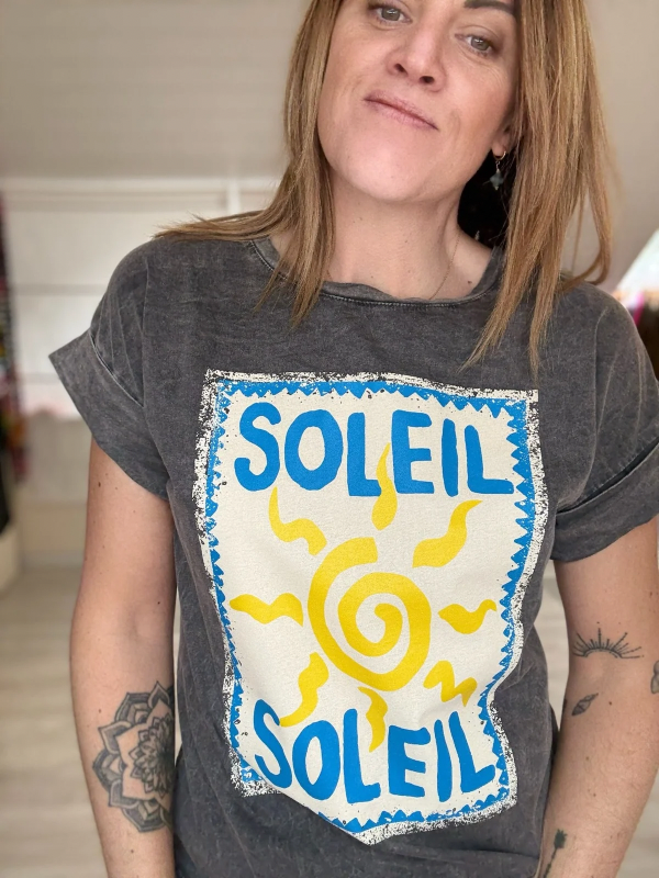 T-shirt Soleil Bleu