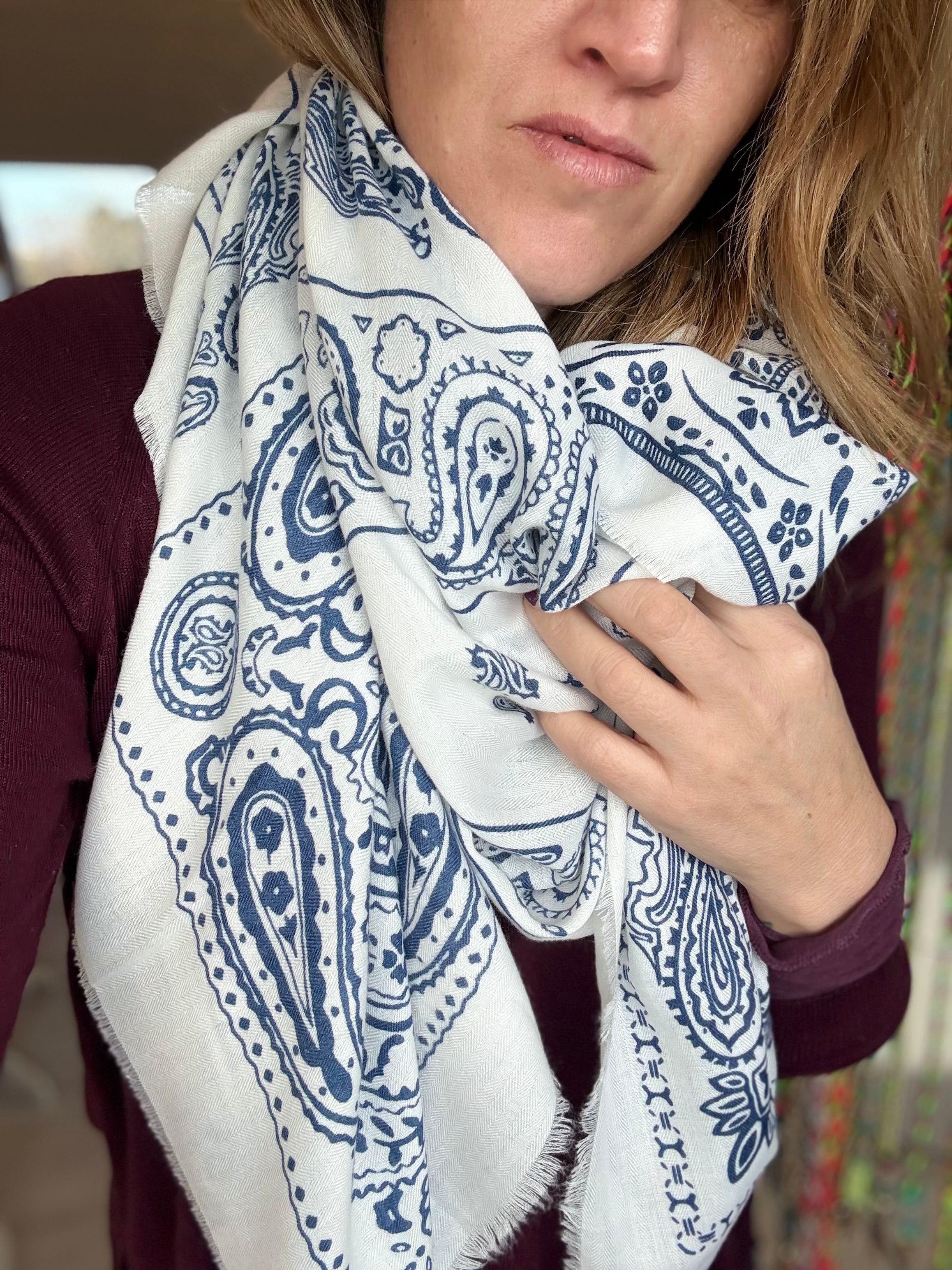 Foulard à motif Bandana 140cmX140cm