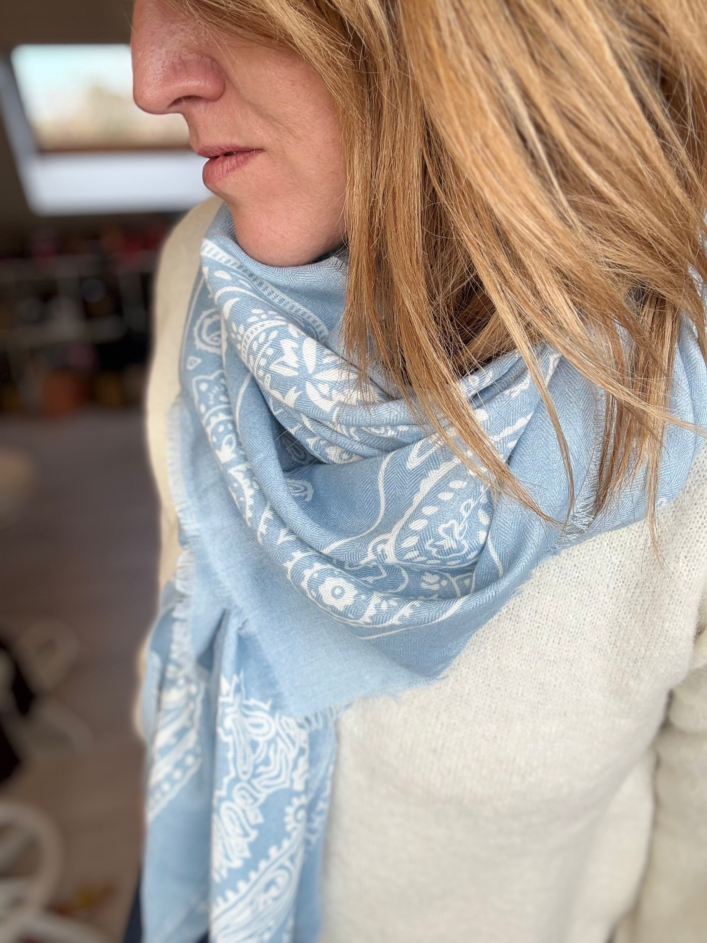 Foulard à motif Bandana 140cmX140cm