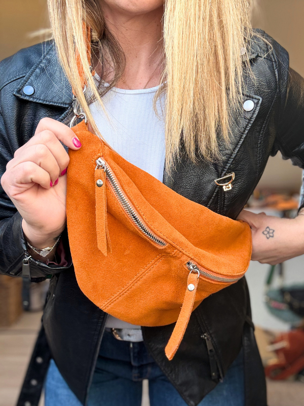 Banane en cuir taille XL