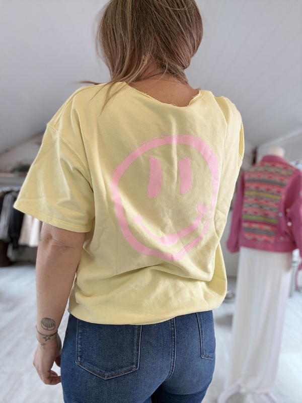 T-Shirt matière sweat fin