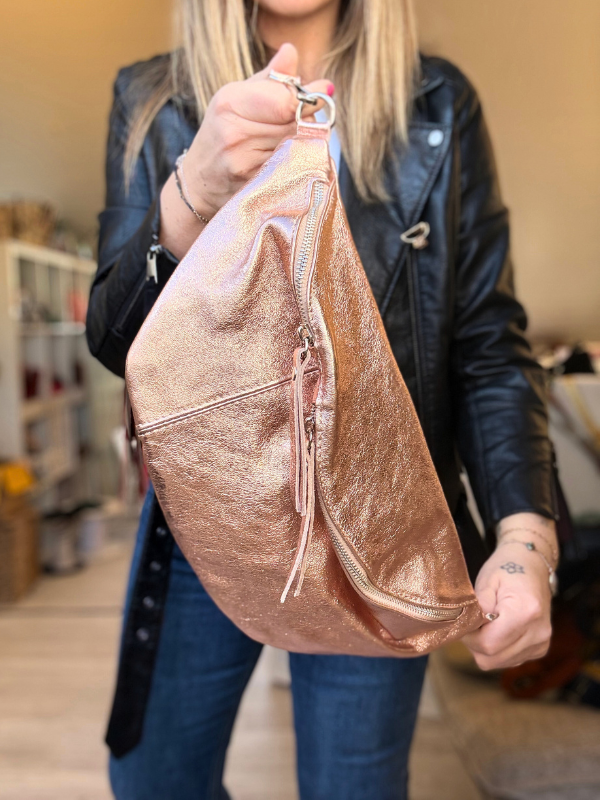 Banane en cuir taille XL