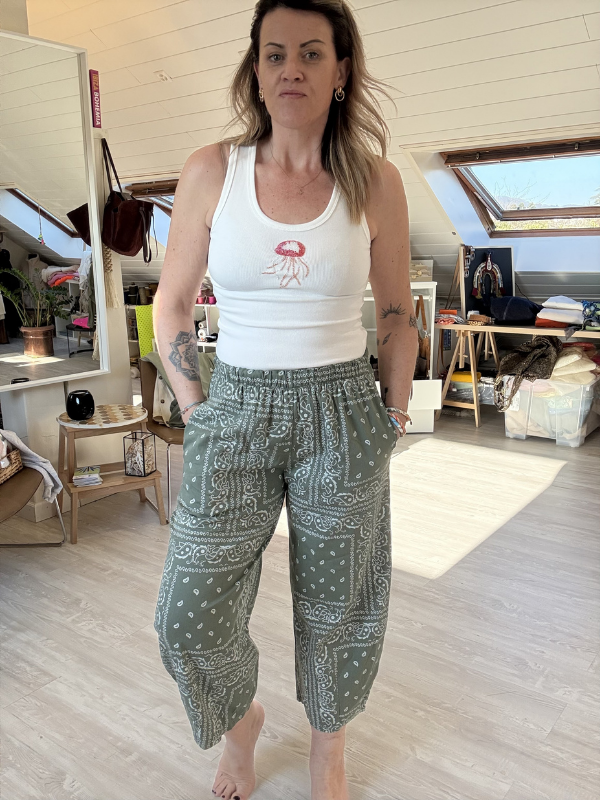 Pantalon imprimés Bandana