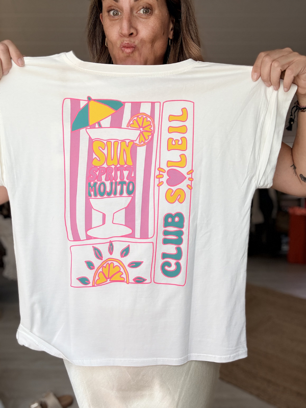T-Shirt Blanc Club Spritz