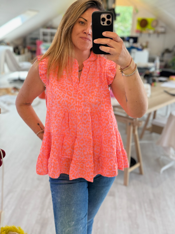 Blouse Léo Corail - Gaz de Coton