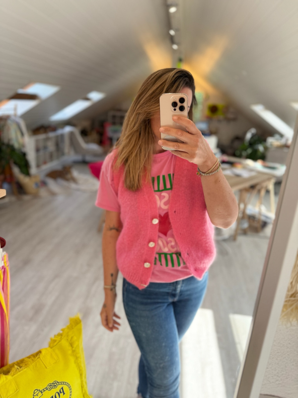 Gilet sans manche Baby Rose