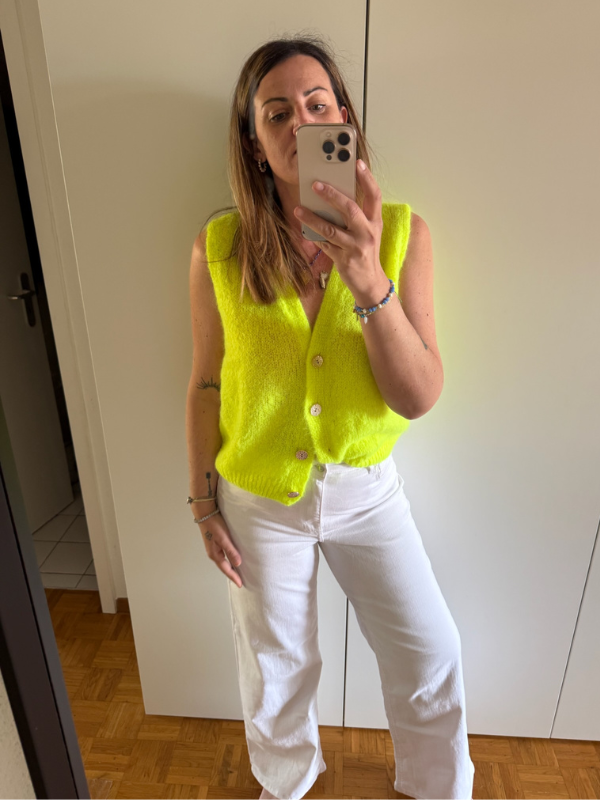 Gilet sans manche Jaune Fluo