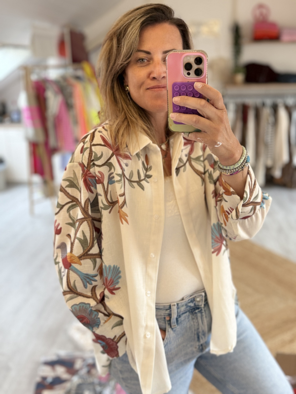 Chemise imprimé fleurs TU - Florence