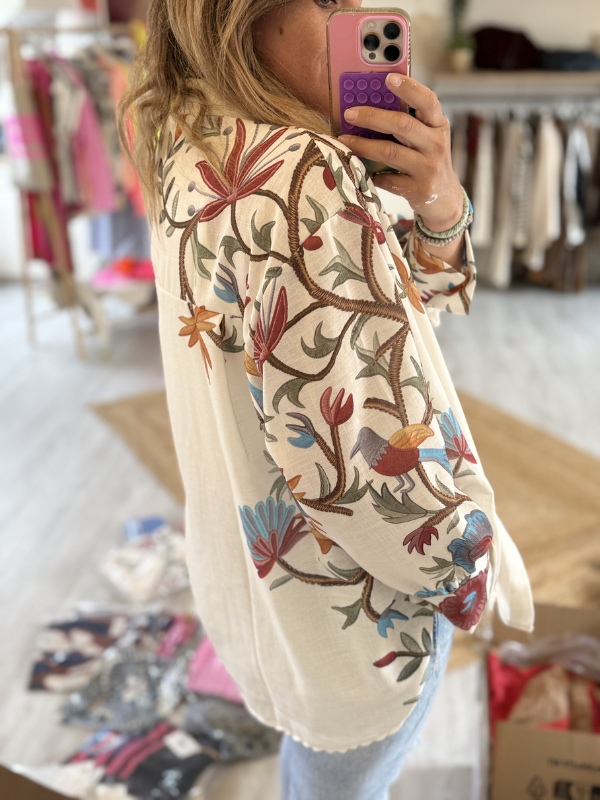 Chemise imprimé fleurs TU - Florence