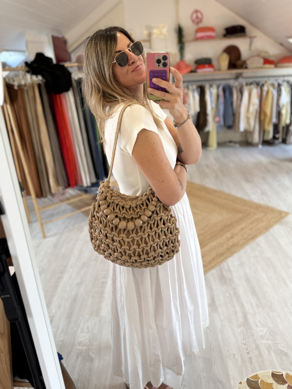 Robe longue blanche - T-shirt