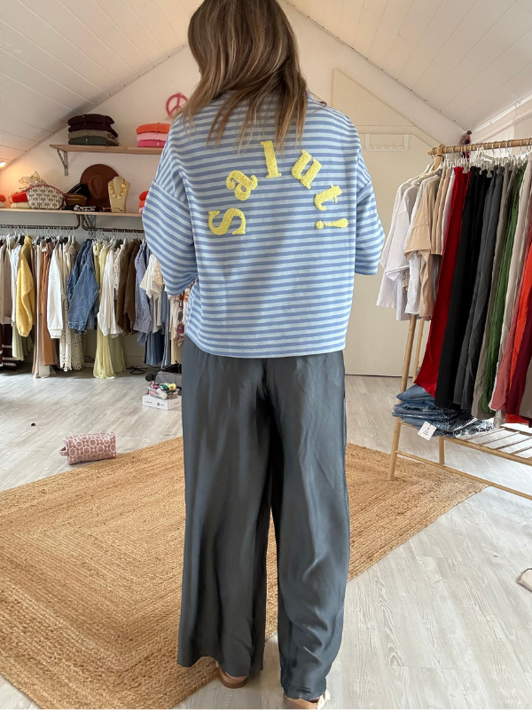 Pantalon fluide - viscose et soie