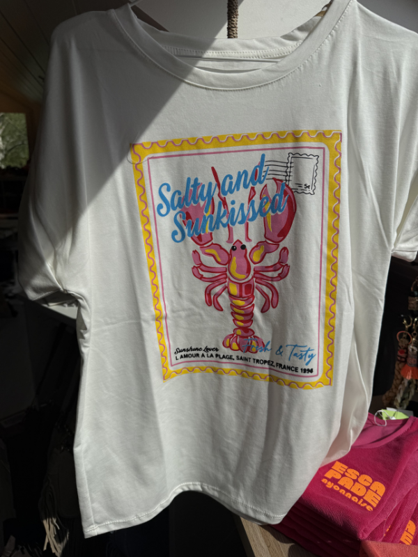 T-shirt blanc Salty&Sunkissed