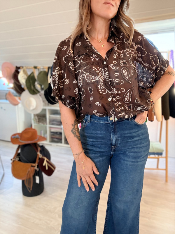 Chemise légère imprimé Bandana