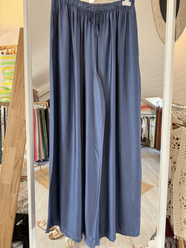 Pantalon fluide - viscose et soie